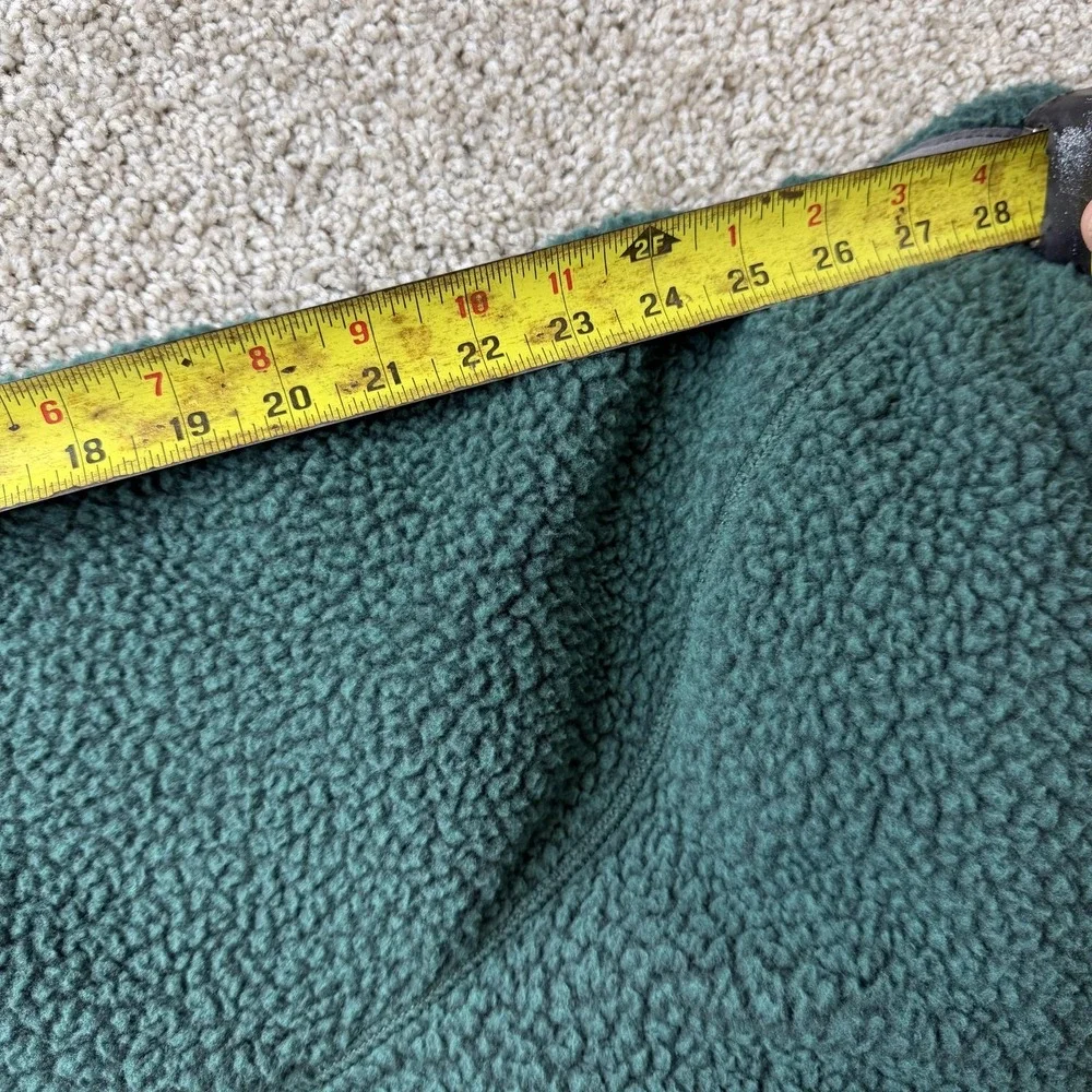 Carhartt Jacket Womens XL 16-18 Green Fleece Relaxed Fit Snap Front Pullover - Picture 9 of 10